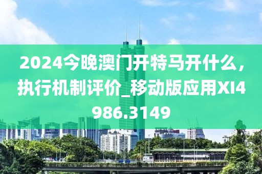 2024今晚澳门开特马开什么，执行机制评价_移动版应用XI4986.3149