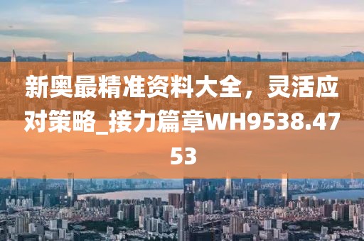 新奥最精准资料大全，灵活应对策略_接力篇章WH9538.4753