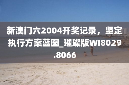 新澳门六2004开奖记录，坚定执行方案蓝图_璀璨版WI8029.8066