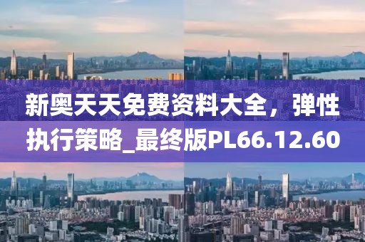 新奥天天免费资料大全，弹性执行策略_最终版PL66.12.60