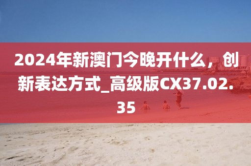 2024年新澳门今晚开什么，创新表达方式_高级版CX37.02.35