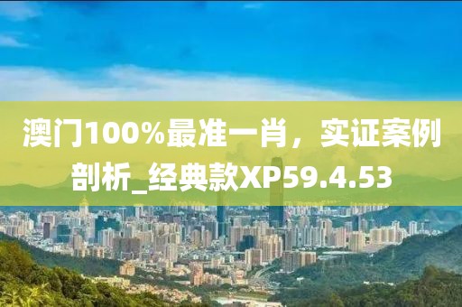 澳门100%最准一肖，实证案例剖析_经典款XP59.4.53