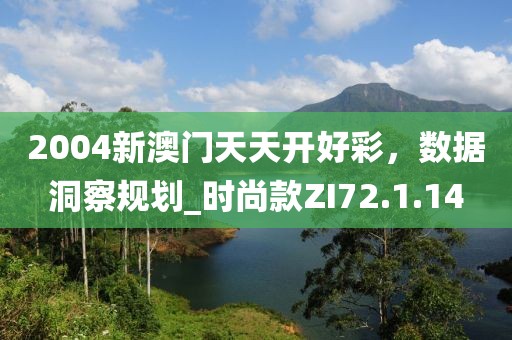 2004新澳门天天开好彩，数据洞察规划_时尚款ZI72.1.14