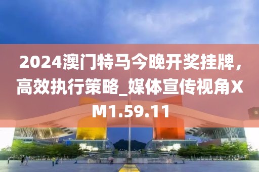 2024澳门特马今晚开奖挂牌，高效执行策略_媒体宣传视角XM1.59.11